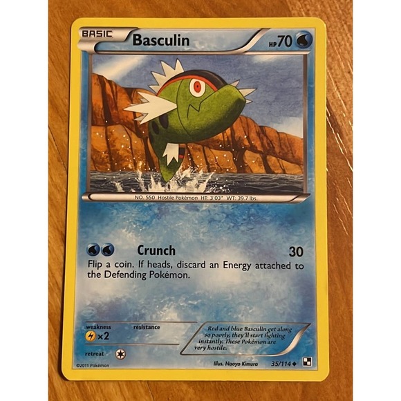 Basculin Pokémon‎ Card - Picture 1 of 2